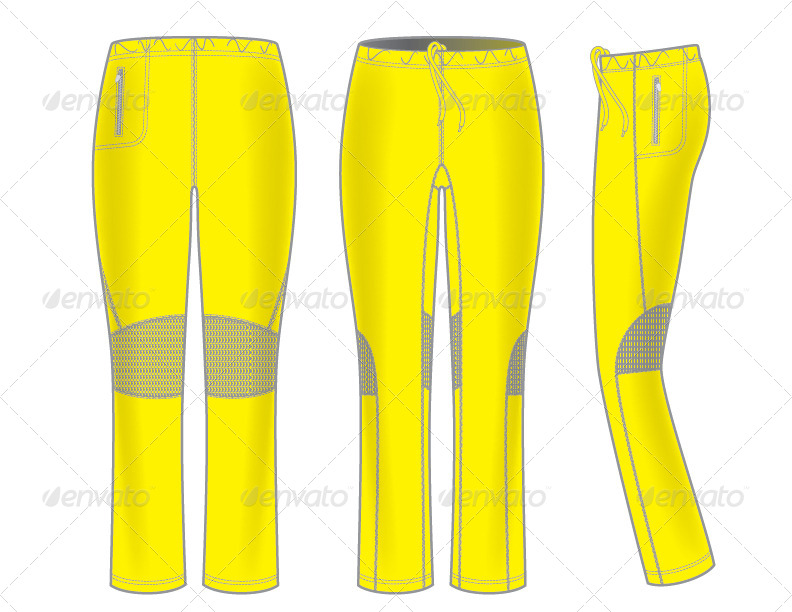 Womens Active Wear Template Pants, Vectors GraphicRiver